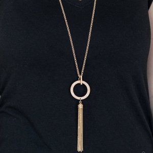 Straight To The Top Gold Necklace